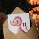 image 3 of Cute Pink Dinosaur Cartoon Kids Age 11 Year Kids 11th Birthday Card