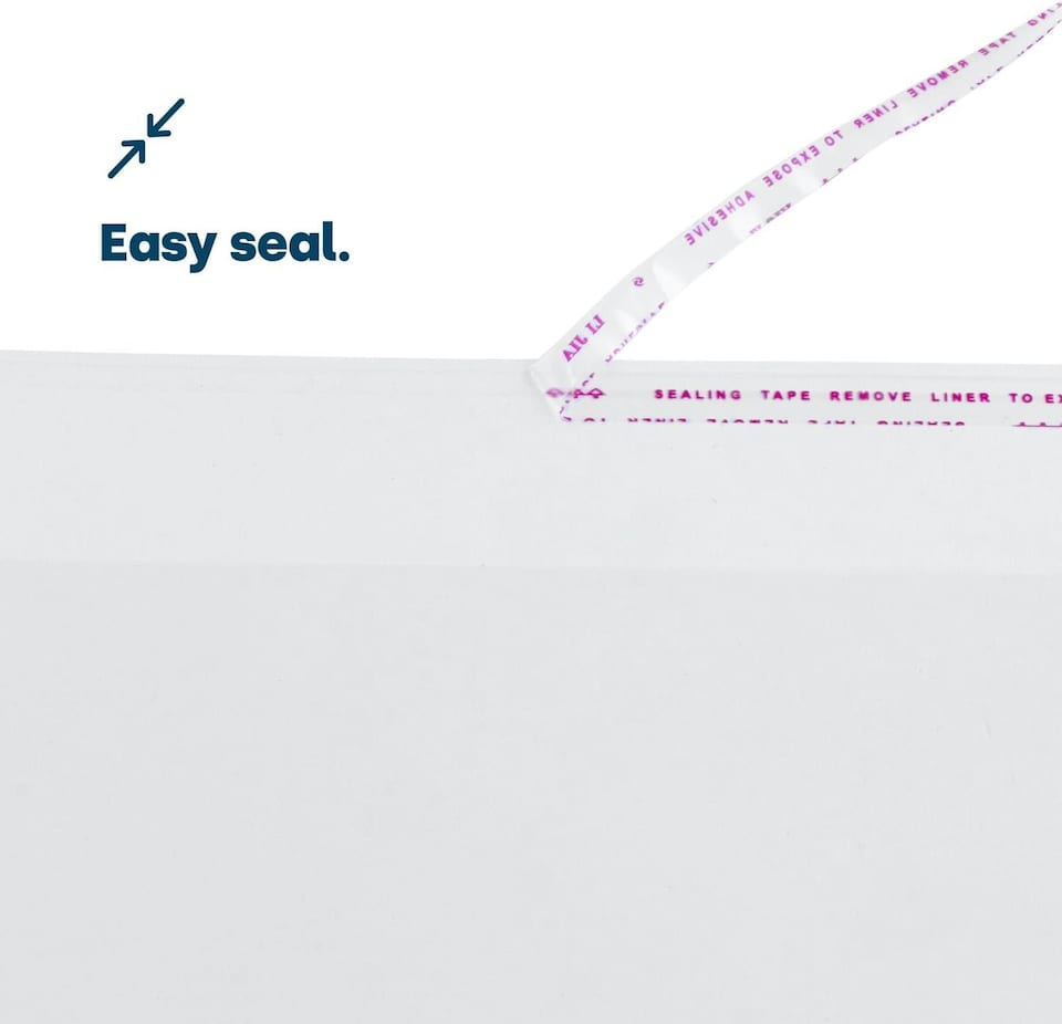 image 1 of Pack of 100 Clear OPP Bags 40 x 50cm with Self-Adhesive Strip