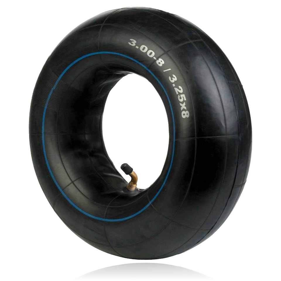 image 1 of SPARES2GO Inner Tube 3.00x8 3.25x8 Wheel Barrow Trailer Mobility Scooter Cart Pneumatic