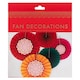 image 3 of Multicoloured Diwali Paper Fan Hanging Decorations - Pack of 5