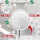 image 7 of SPARES2GO Glass Turntable Plate for Russell Hobbs Microwave Y Type Glass Dish Tray (9.65" / 24.5cm / 245mm)