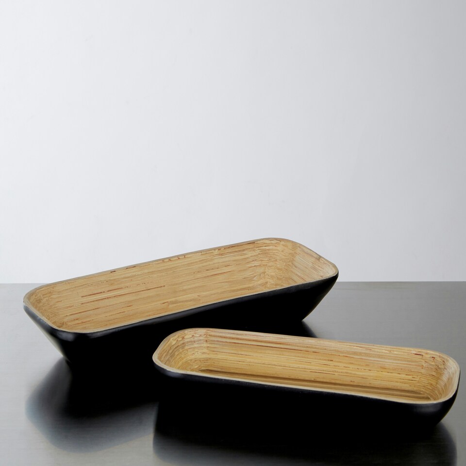 image 1 of Kyoto Matt Black Large Tray Black