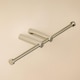 image 6 of COSMIC Toilet Roll Holder, Gloss Steel, Wall-Mounted. Collection Architect S+