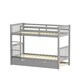 image 2 of Oliver Grey Single Wooden Bunk Bed with Trundle