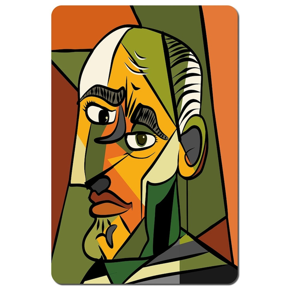 image 1 of frowning man closeup (Placemat)