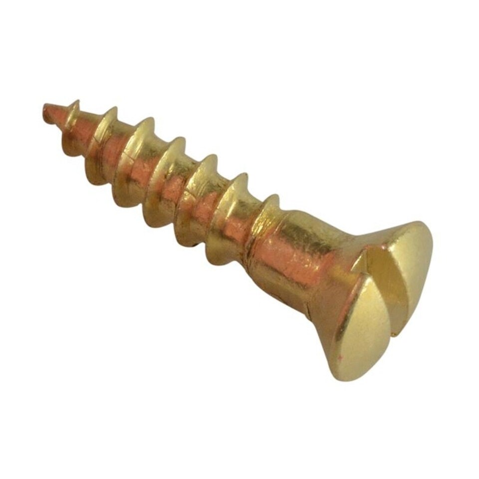 Forgefix Wood Screws, Slotted, Rah, Brass, Forgepack - Multi Colour - 5/8in x 6 ForgePack 25