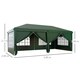 image 7 of Outsunny 3 x 6m Pop Up Gazebo Party Tent Canopy Marquee with Storage Bag Green