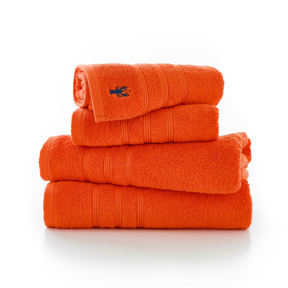 image 1 of 100% Combed Cotton Kaleidoscope Soft Absorbent Towels Orange | Ginger | Hand towel