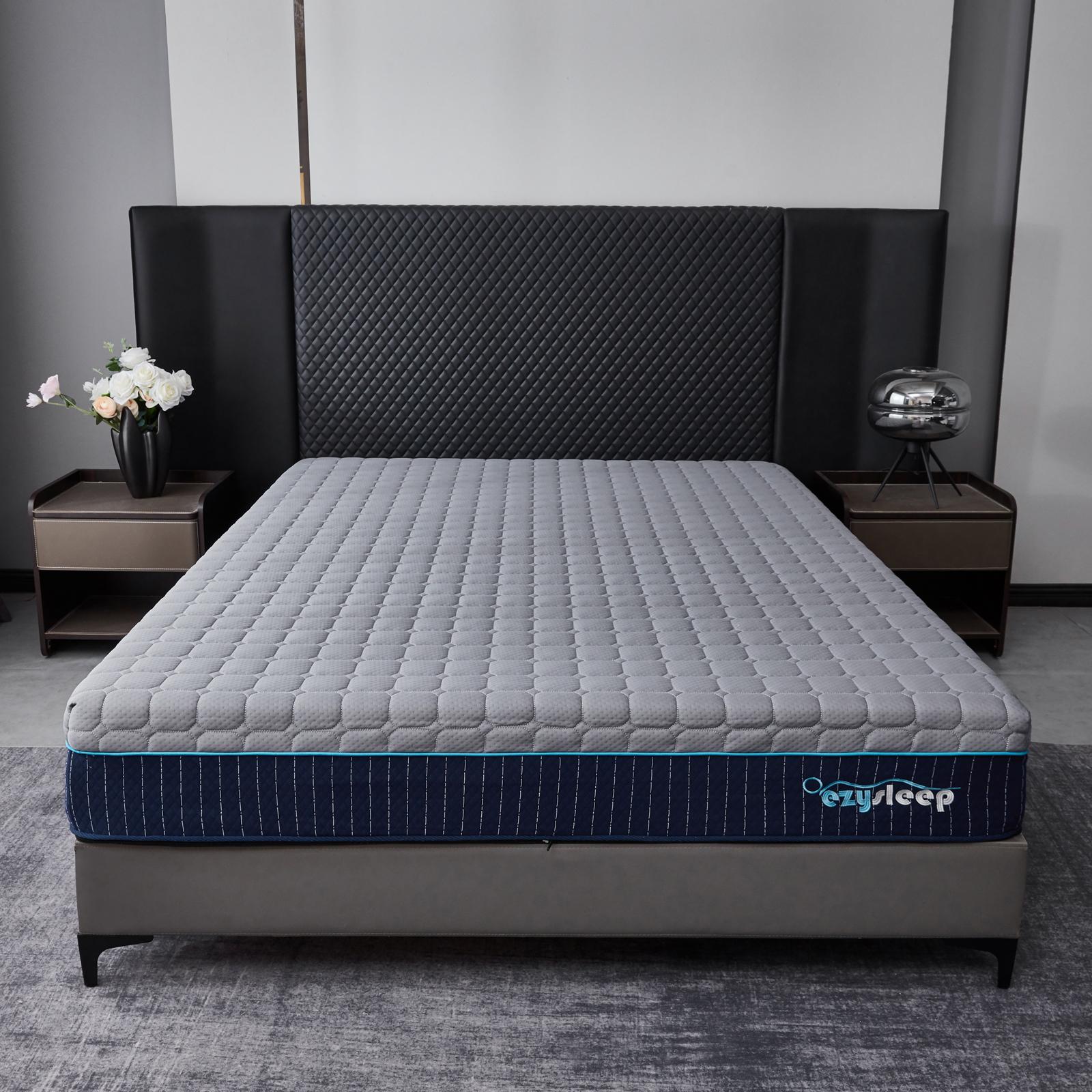 Ezysleep Halo 24cm Memory Foam Mattress Hypoallergenic Medium Comfort Breathable Quilted Sleep Surface
