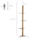 image 5 of PawHut 260cm Cat Tree Floor To Ceiling Adjustable Height