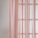 image 3 of Pair of Eden Blush 100% Recycled Voile Panels 183 cm (72 inch) Rod Pocket Panels for Bedroom and Living Room
