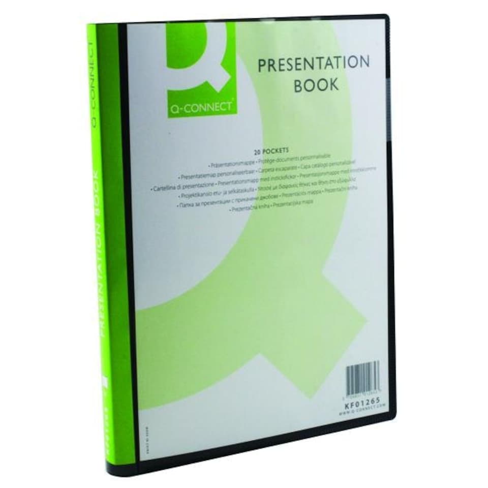 image 1 of A4 20 Pocket Presentation Display Black Book