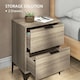 image 4 of HOMCOM Bedside Tables Set of 2 with 2 Drawers for Bedroom, Living Room, Black