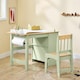 image 4 of SoBuy Kids Desk and Chair Set with 2 Shelves & Paper Roll Holder, Green, 31.4x19.6x25.9 in, 15.3 kg - KMB60-GR