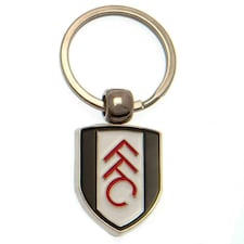 Fulham FC Crest Keyring - Black/White/Red - One Size