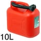 image 3 of SPARES2GO Fuel Can 10L Red Large Plastic Petrol Diesel Jerry Can Canister + Flexible Spout