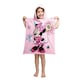 image 2 of Disney Minnie Mouse Bow Hooded Towel - Pink/Multicoloured - One Size | Pink | One size