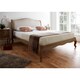 image 5 of Oak Finish Super King Size Bedframe  in Light Brown