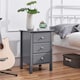 image 2 of Yaheetech Modern Style Side Table with 3 Spacious Drawers