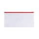 image 1 of Pack of 12 DL Clear Zippy Bags with Red Zip