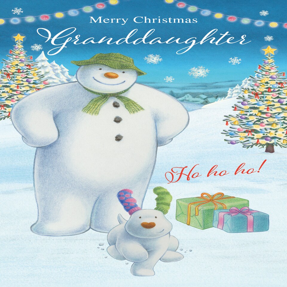 image 1 of The Snowman Granddaughter Christmas Card