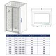 image 8 of Stech Homes 1500mm Reversible Sliding Shower Enclosure with 700mm Side Panel, 5mm Glass Chrome
