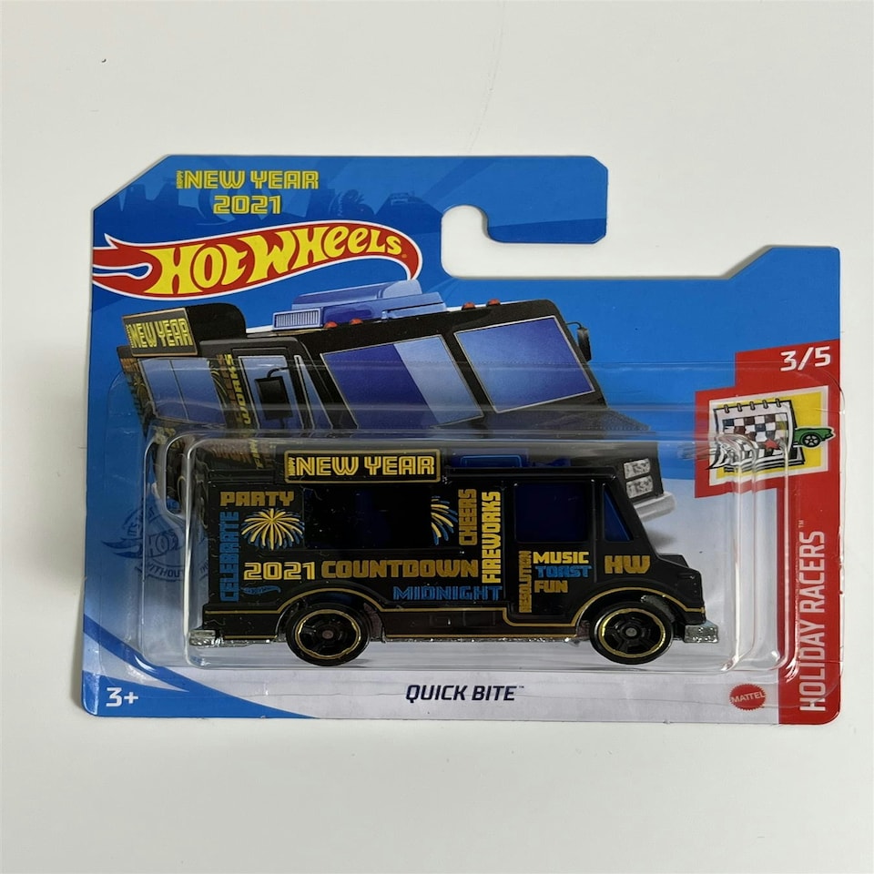 image 1 of Hot Wheels New Year 2021 Quick Bite Holiday Racers 1:64 GRY78M521 B1