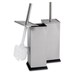 image 1 of Harbour Housewares Square Toilet Brushes - Brushed Metal - Pack of 2 | Silver | Silver
