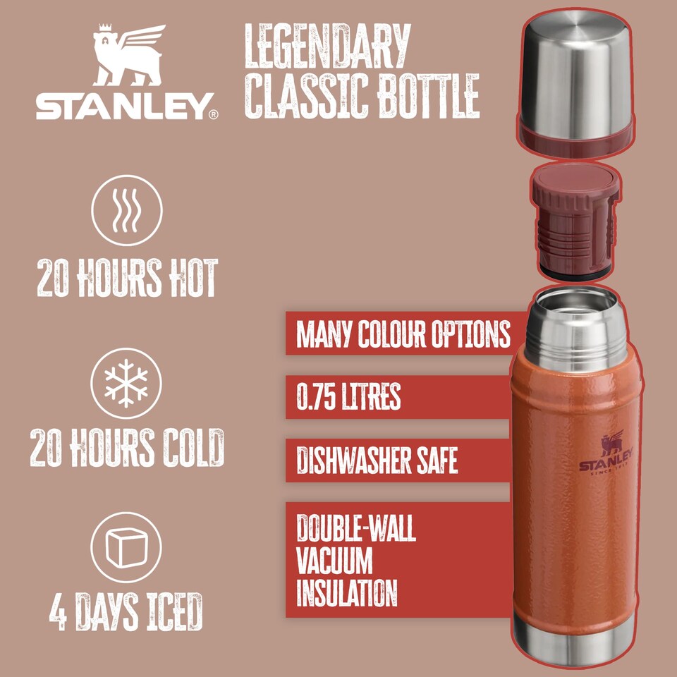 image 1 of Legendary Classic Bottle Insulated Thermal 0.75L | Grey | Grey | 1