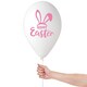 image 2 of Happy Easter Bunny White Latex Balloons 33cm / 13 in - Pack of 6