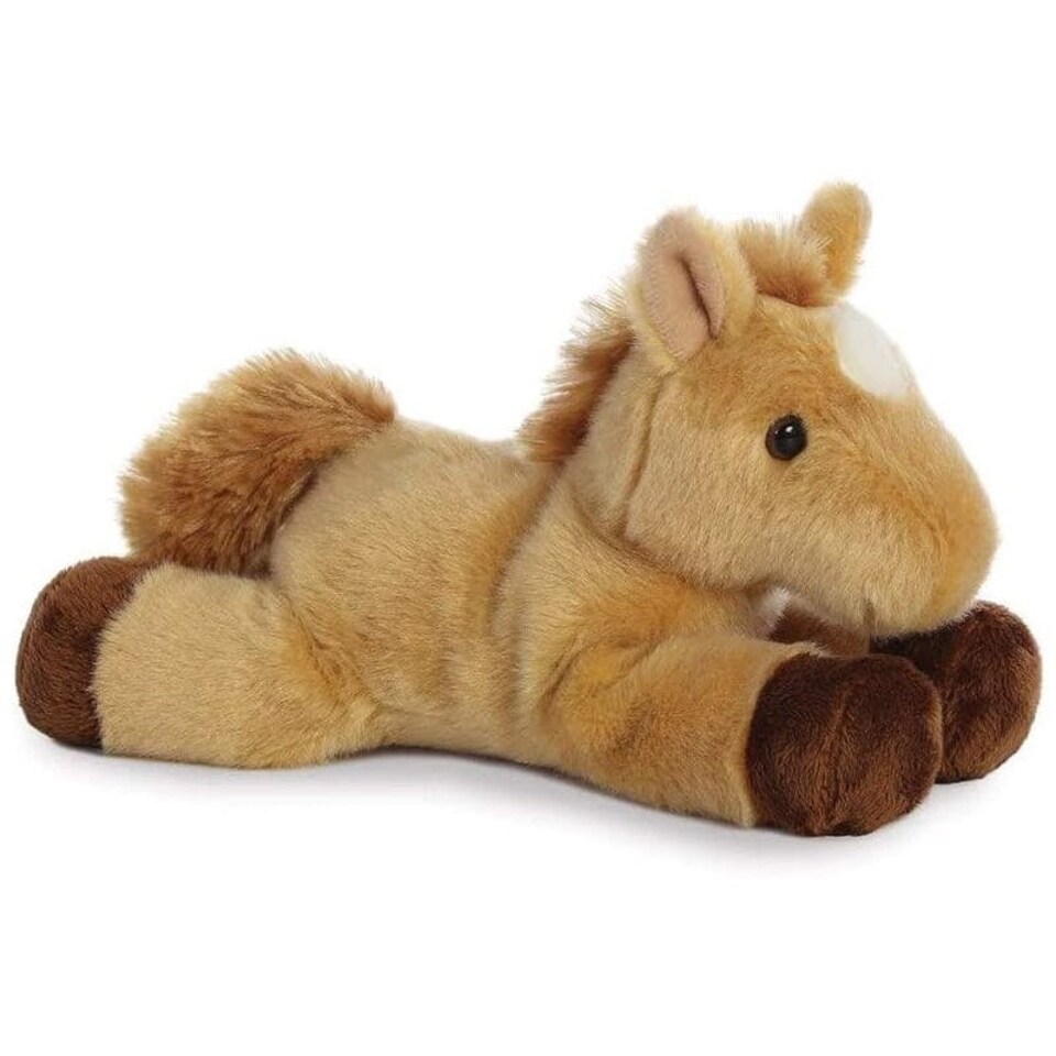 image 1 of Aurora Mini Flopsies - Prancer Light Brown Horse 20cm