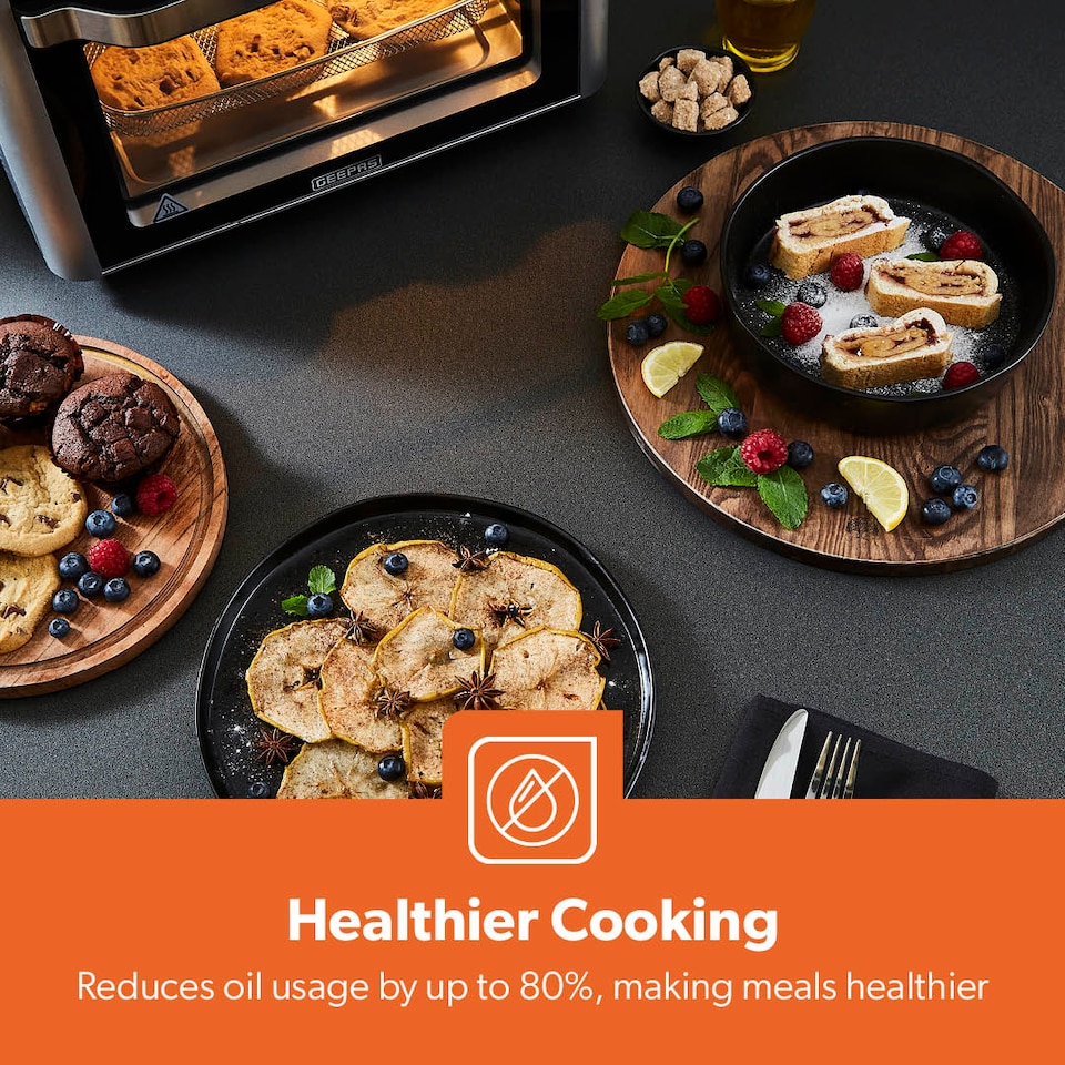 image 1 of Geepas 22L Countertop Convection Air Fryer Oven 1700W