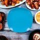 image 2 of 6x Plastic Side Plates | Blue | 1