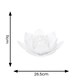 image 4 of ValueLights White Solar Powered Outdoor Waterlily Lotus Flower Decoration Garden Light