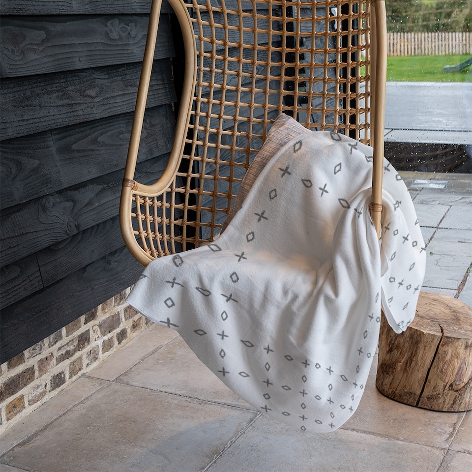 image 1 of Crosses & Diamonds Blanket | Multi