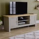 image 1 of Vida Designs Arlington 2 Door TV Unit Shaker Entertainment Storage, Grey & Oak | Grey | Grey & Oak | 1