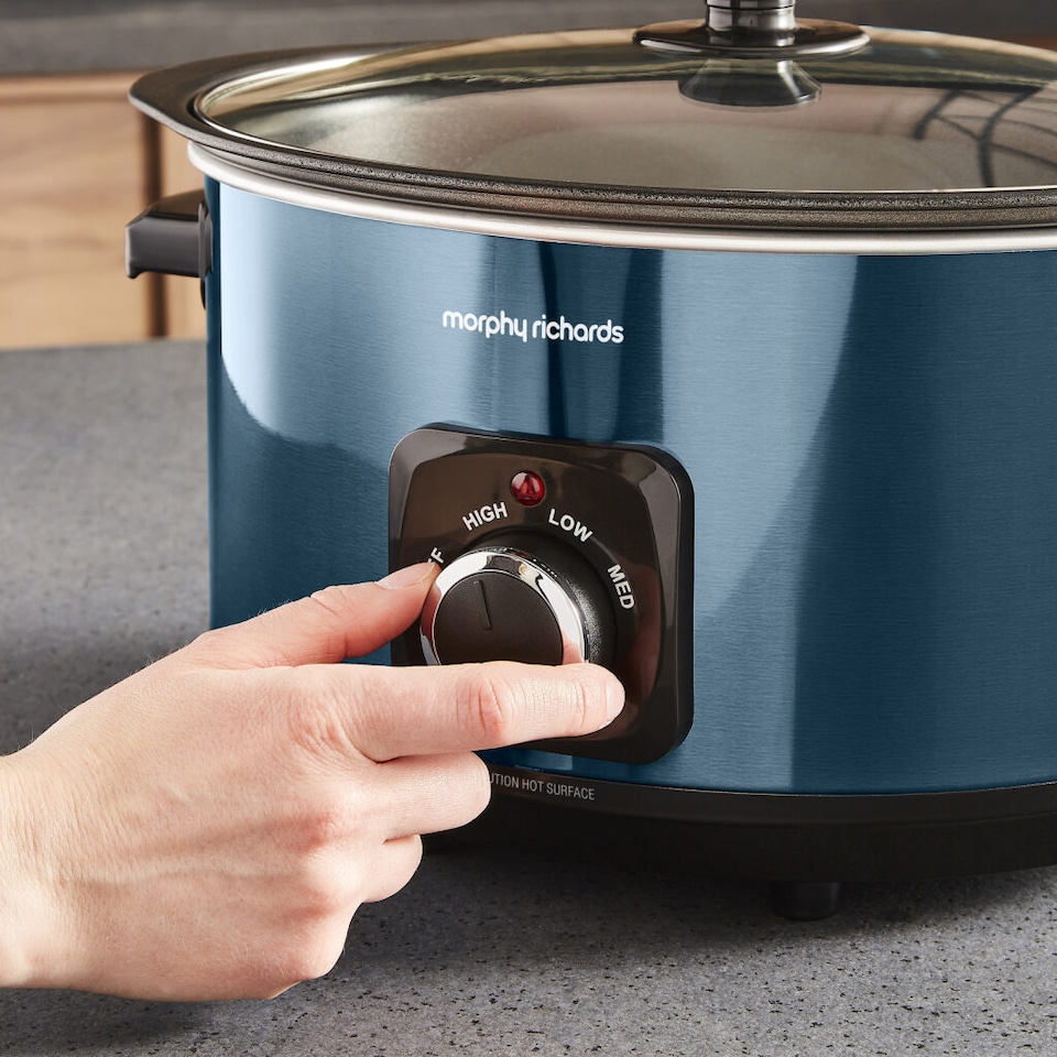 image 1 of Morphy Richards Accents Sear & Stew 6.5L Slow Cooker Blue
