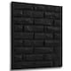 image 1 of NOVECRAFTO Brick Effect 3D Wall Panels – 6 Sheets Covering 1.5m² | 16.15ft² Interior Cladding Set | Urban Brick Design – Each Panel 50x50cm Classic Brick Black