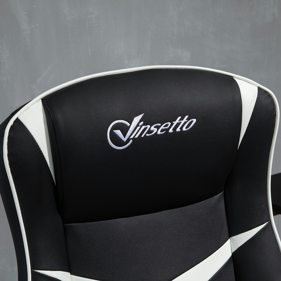 image 1 of Vinsetto Racing Office Chair PVC Leather Computer Gaming Height Adjustable