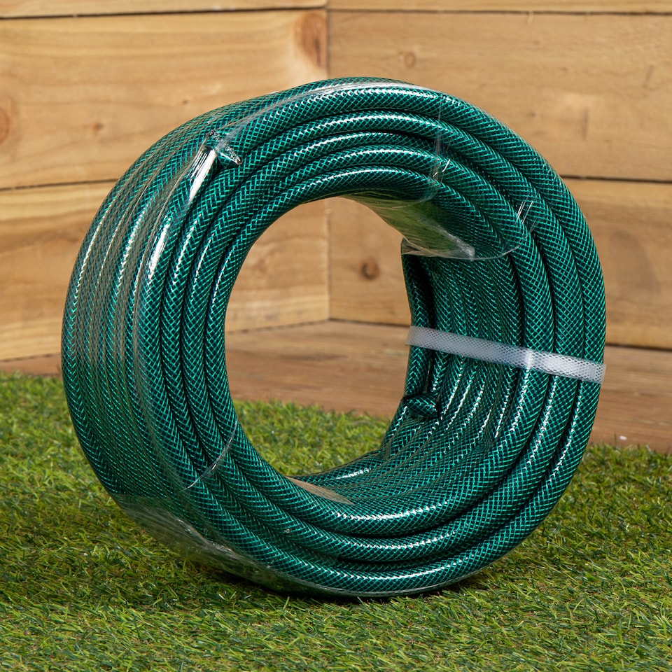 image 1 of 30m Reinforced Garden Hose Pipe / Hosepipe in Green
