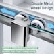 image 5 of Stech Homes 1500mm Reversible Sliding Shower Enclosure with 700mm Side Panel, 5mm Glass Chrome