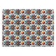 image 1 of Purple Floral Tile Large Smooth Glass Worktop Protector - Kitchen Chopping Board