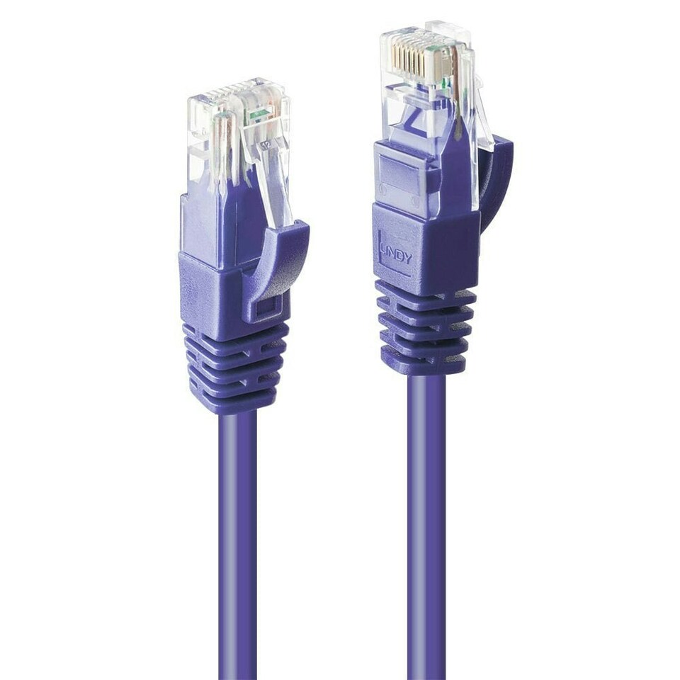 image 1 of 2m CAT6 U/UTP Snagless Gigabit Ethernet Cable, Purple