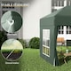 image 8 of Outsunny 2mx2m Pop Up Gazebo Party Tent Canopy Marquee with Storage Bag Green