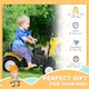 image 3 of HOMCOM Kids Ride on Digger Pedal Go Kart Play Construction Car for 3 - 6 Years