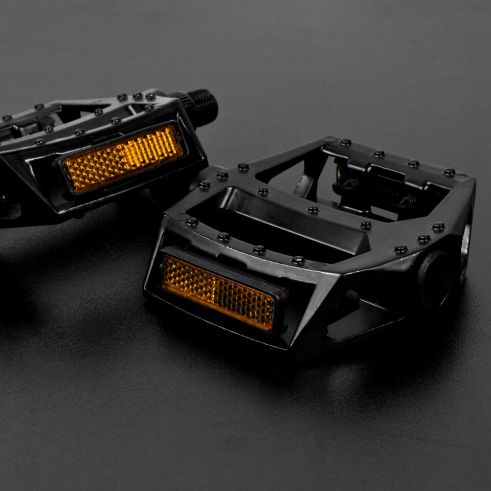 image 1 of Komodo Flat Platform Bicycle Pedals - Black