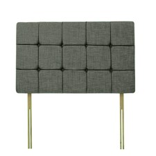 Pearl Charcoal Linen Headboard King Size N/A