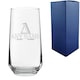 image 1 of Personalised Engraved Allegra 16.5oz Hiball Glass Initial Name Design