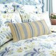 image 2 of Sanderson Enys Garden Cushion Indigo & Ochre 70X30cm