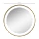 image 5 of kleankin Round Bathroom LED Mirror, Dimmable Lighted Wall-Mounted Mirror with 3 Temperature Colours, Time Display, Memory Function, Hardwired, Gold